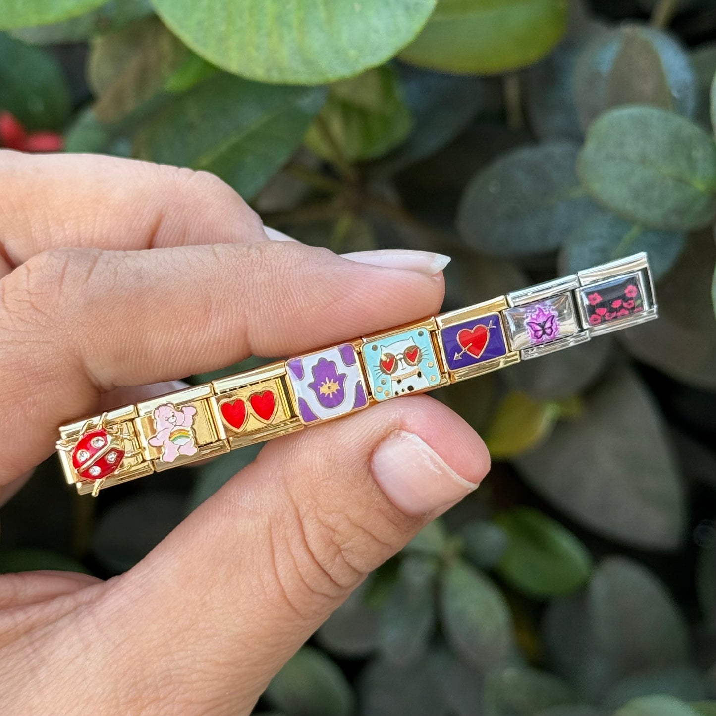 Charm Pulsera Italiana 🐞🧸💘🧿