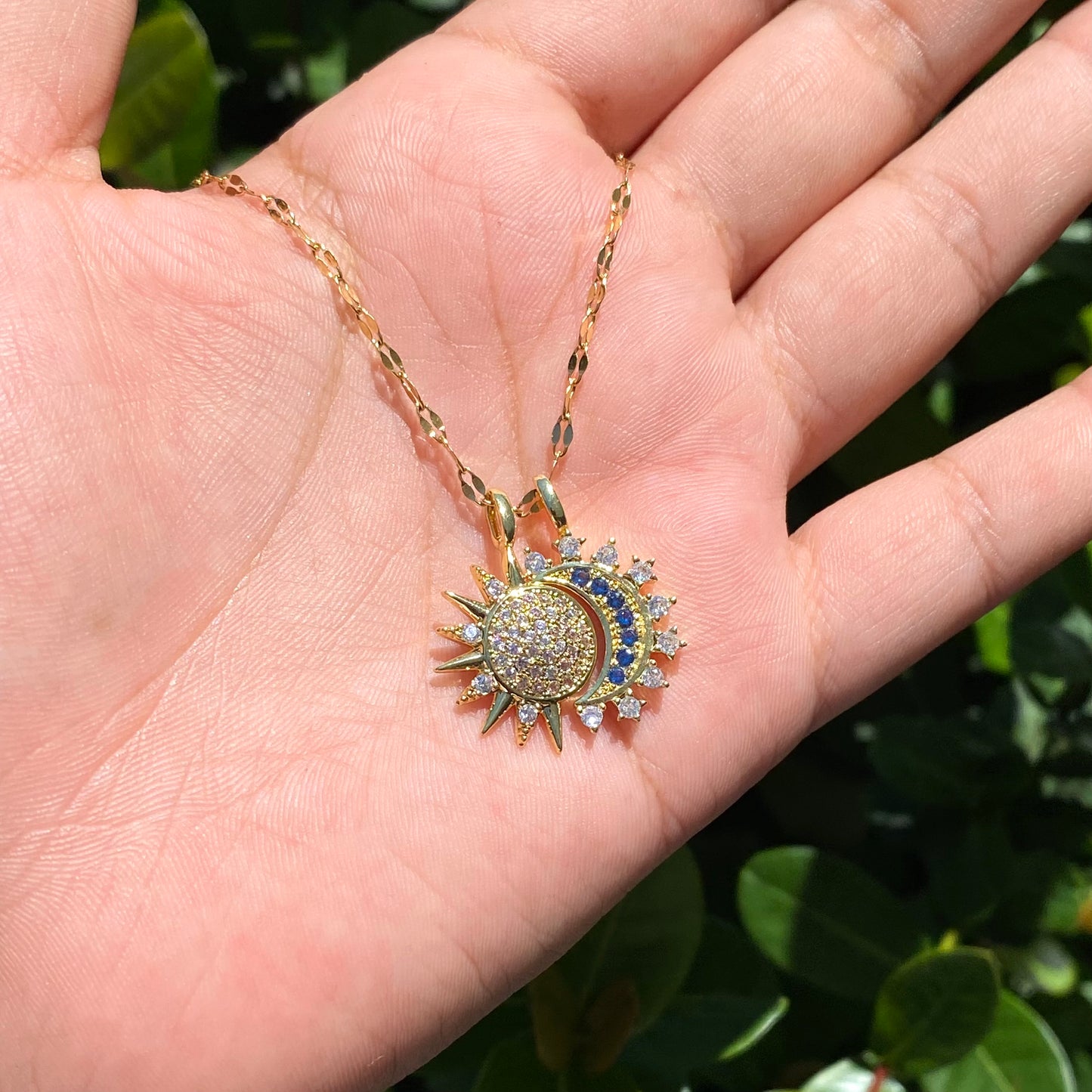 Collar Sol-Luna Acero