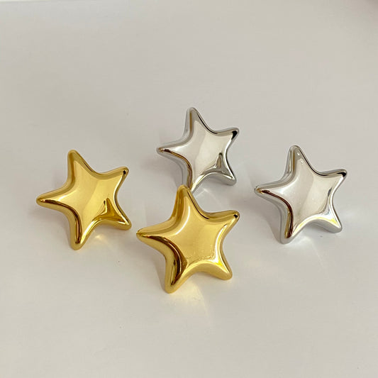 Arete estrella chunky acero