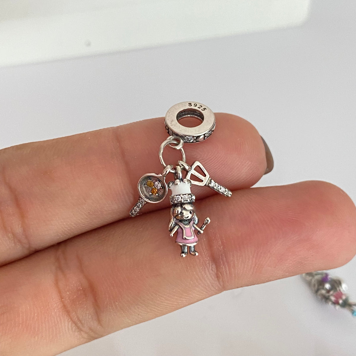Charm inspo Pandora Silver love🦢🎀