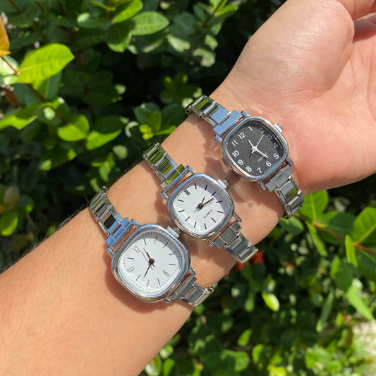 Reloj Italiano Cuadrado acero