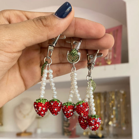 Llavero Cereza Cristales