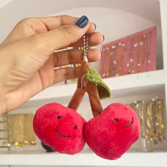 Llavero Cereza Peluche