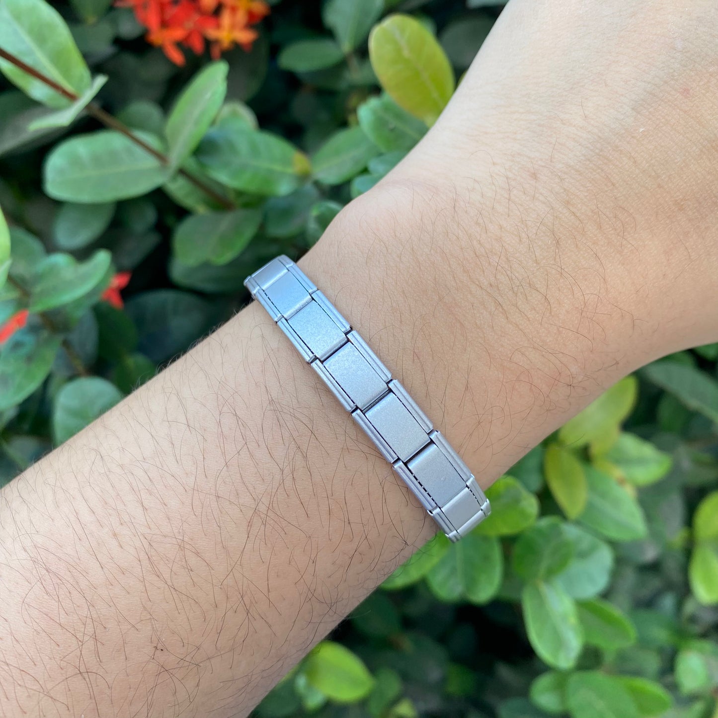 Pulsera Italiana Gris acero