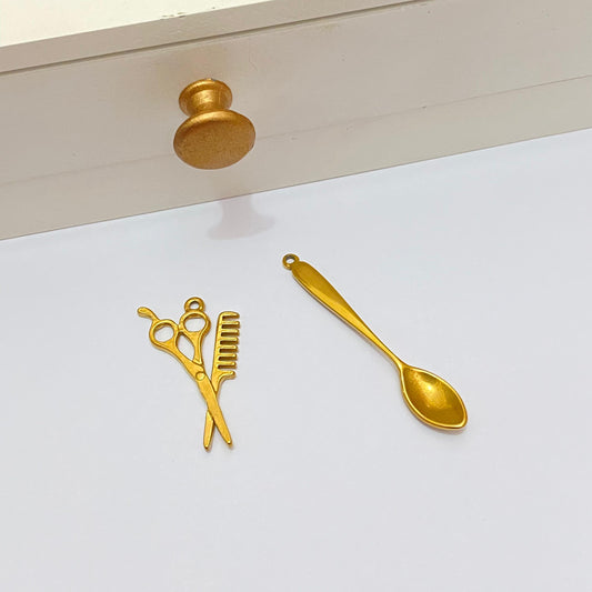 Charms cuchara y tijeras