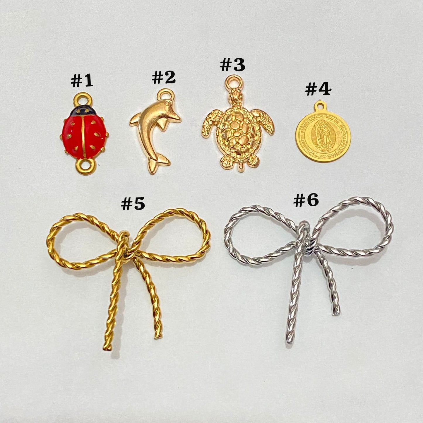 Charms acero y chapa