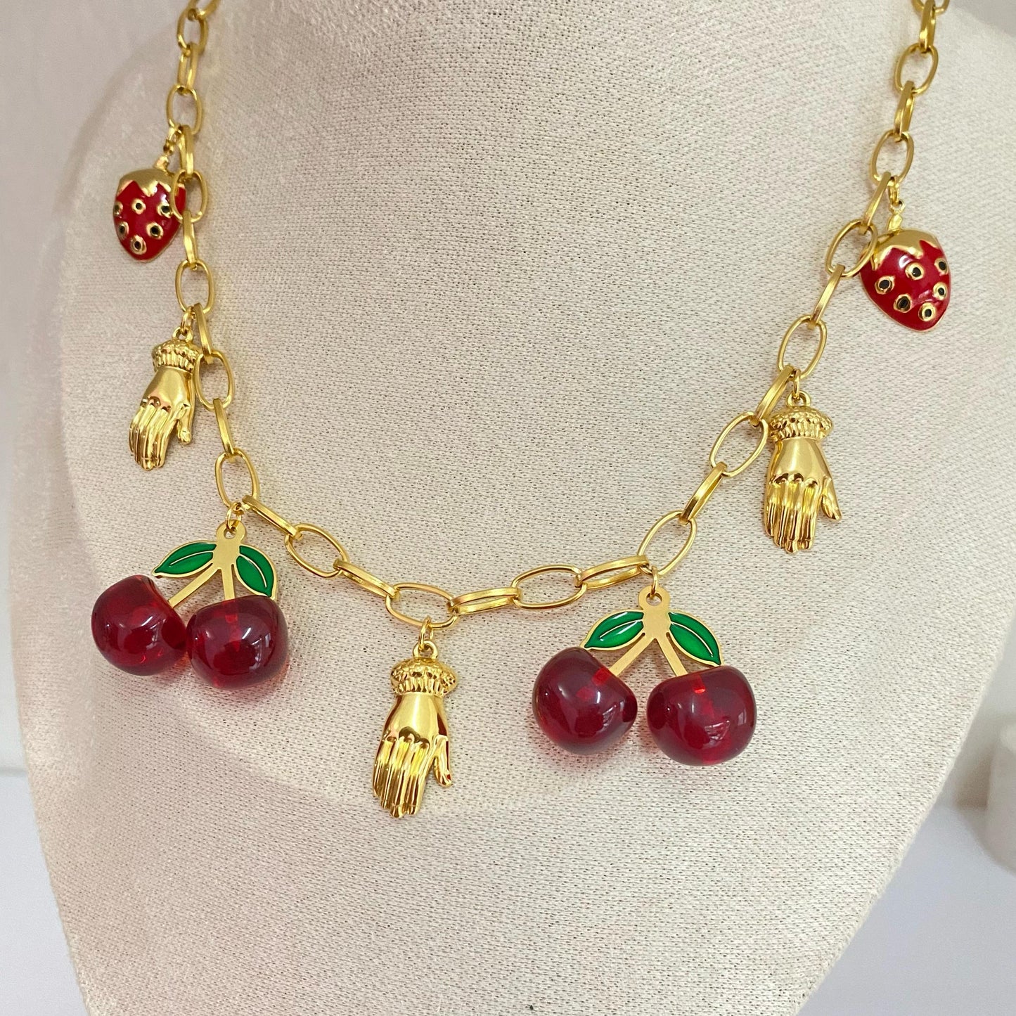 C7320 acero set con aretes