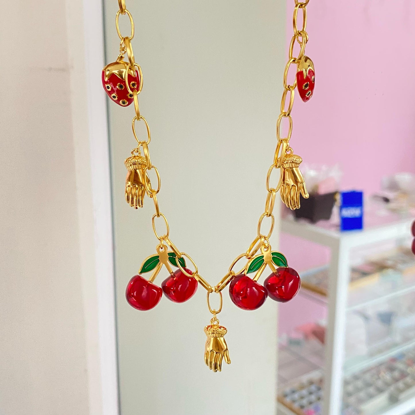 C7320 acero set con aretes
