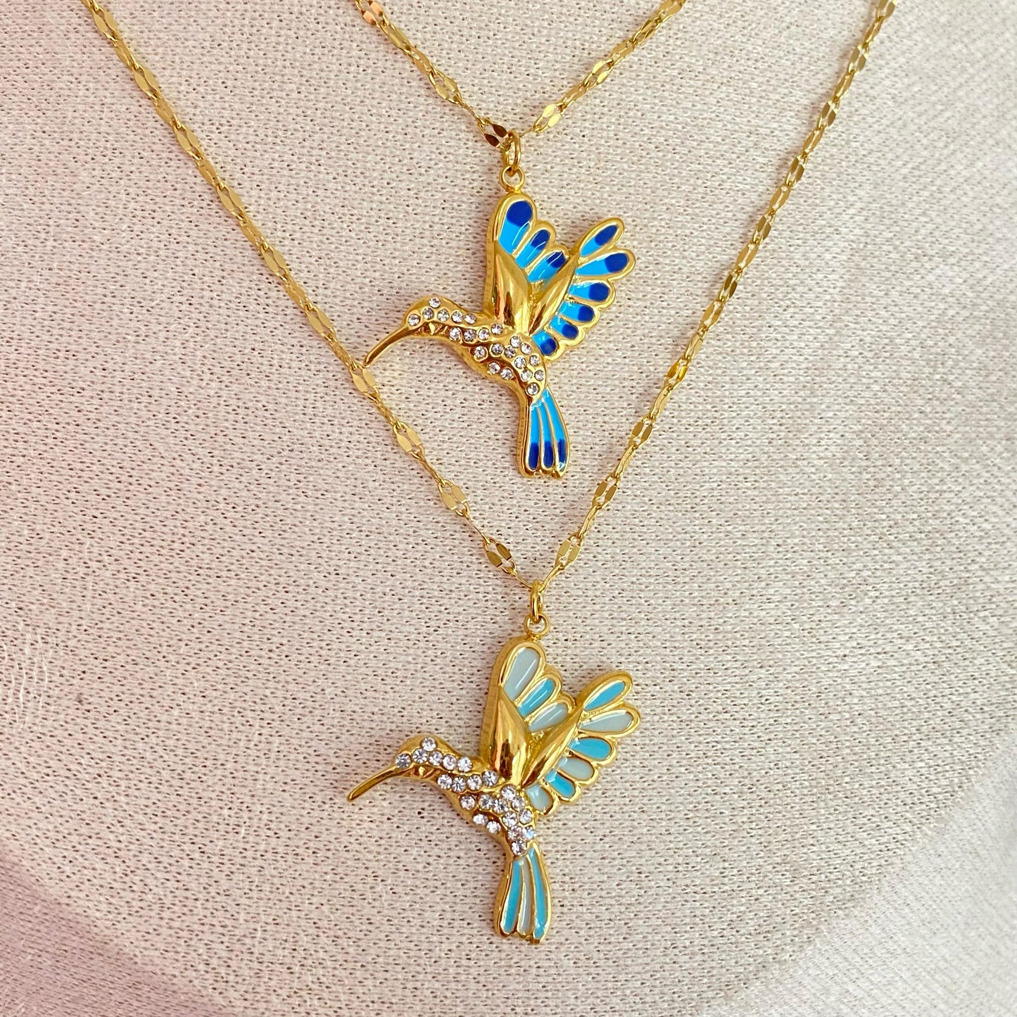 Collar Colibrí Acero