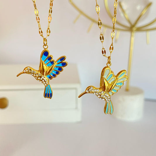 Collar Colibrí Acero
