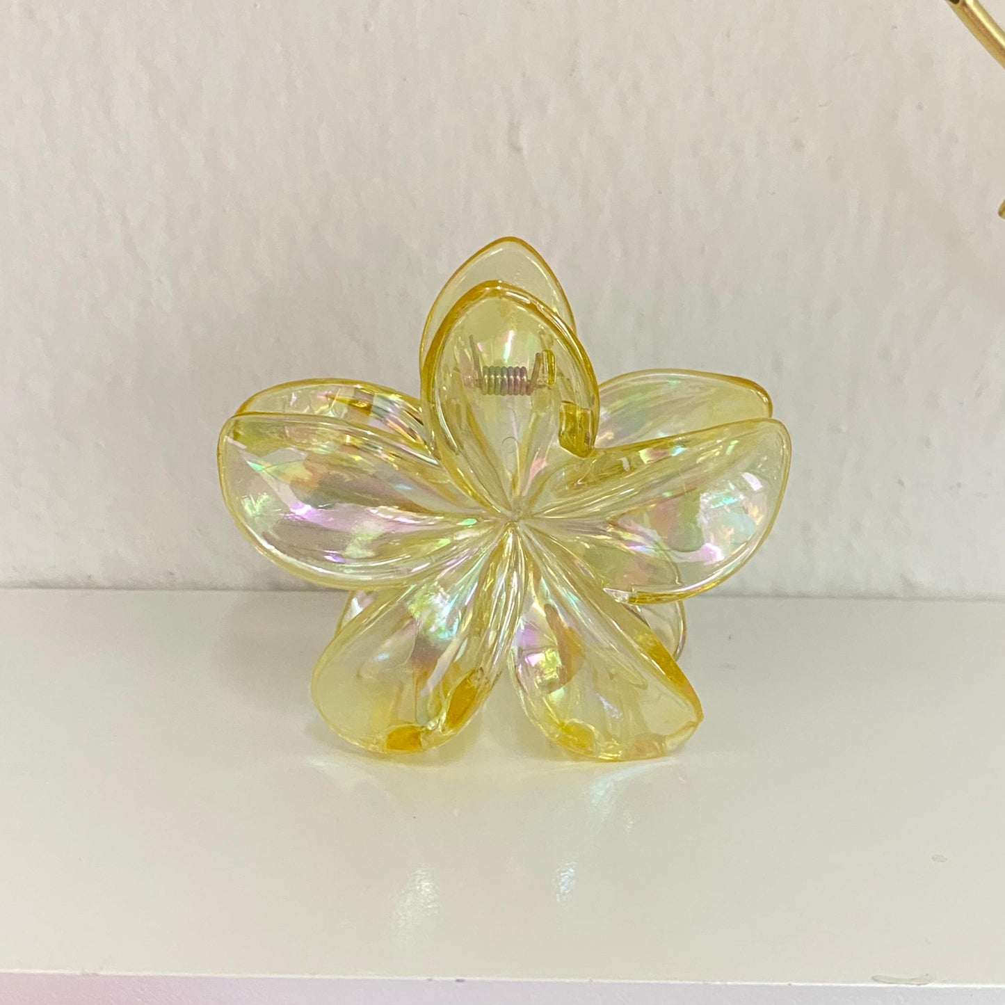 Pinza flor Transparente