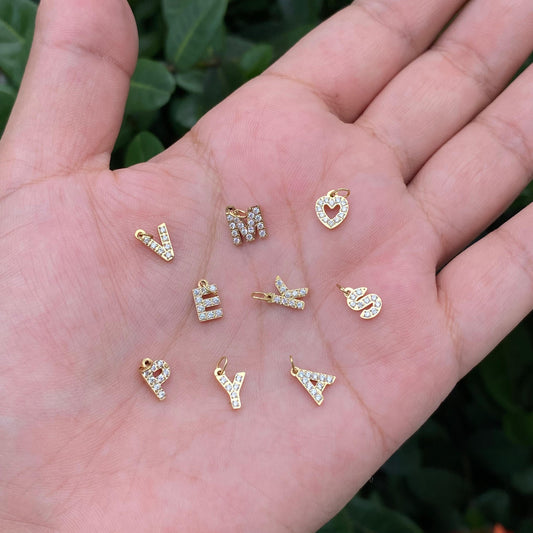 Iniciales Mini Cristales Acero