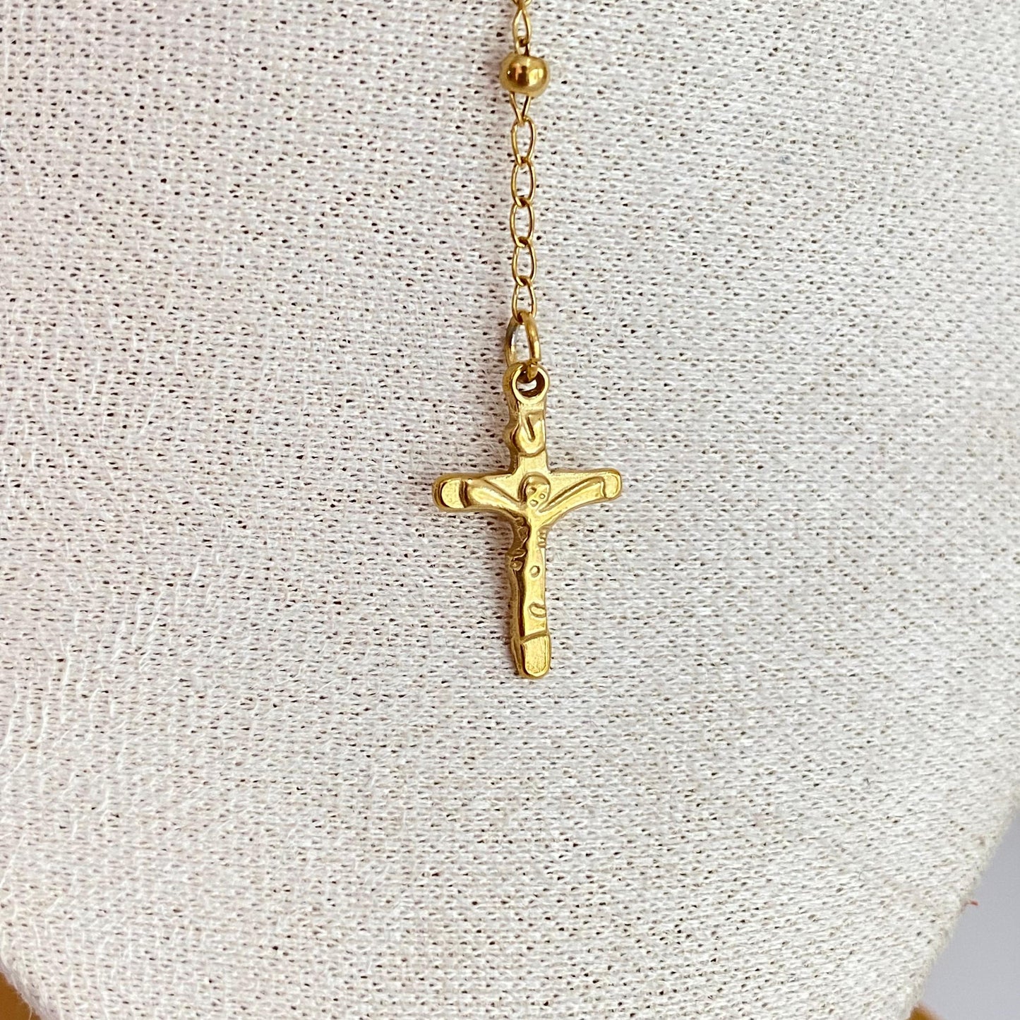 C7587 acero/rosario/dorado