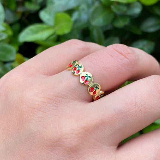 Anillo Cerezas Chapa