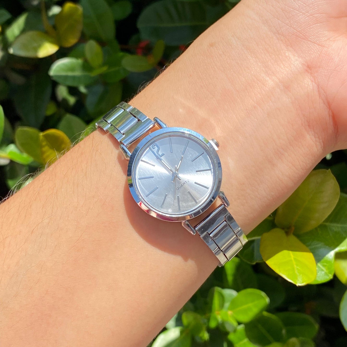 Reloj Redondo Plateado